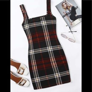 Plaid Bodycon Dress